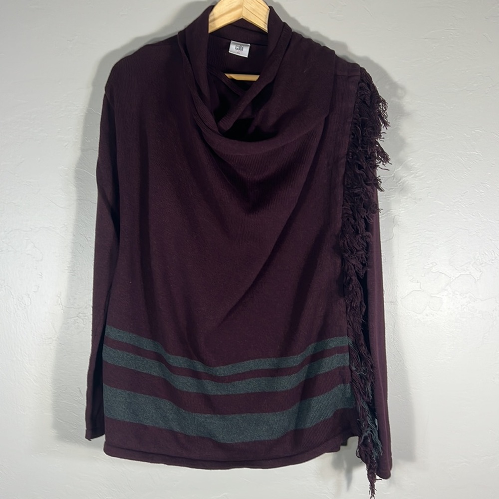 Cabi Wine Wrap Sweater - Women’s S - Picture 3 of 7